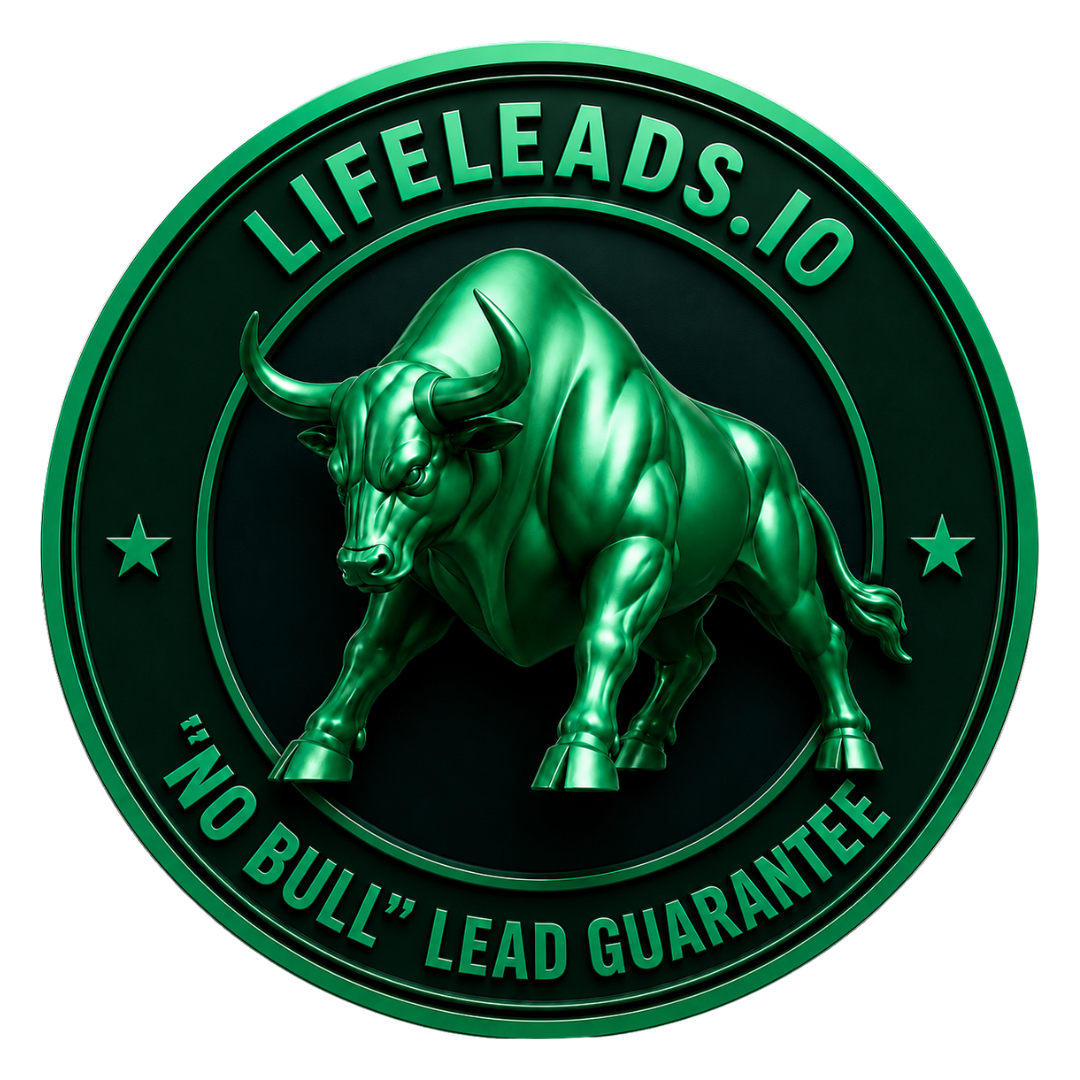LifeLeads.io No Bull lead guarantee badge